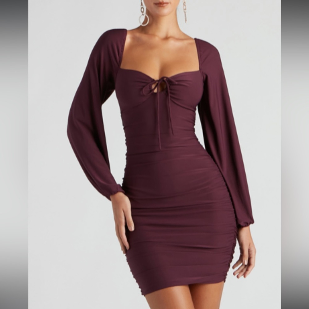 WINDSOR Sweetheart Mini Runched Dress